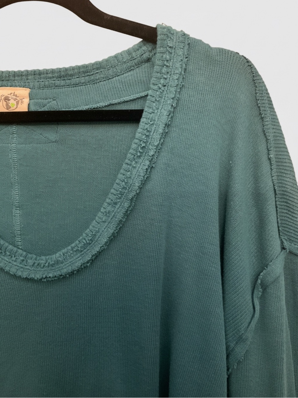 FP We The Free Ribbed Top • Like New Condition • (oversized) 28" p2p, 28" length - Picture 4 of 4